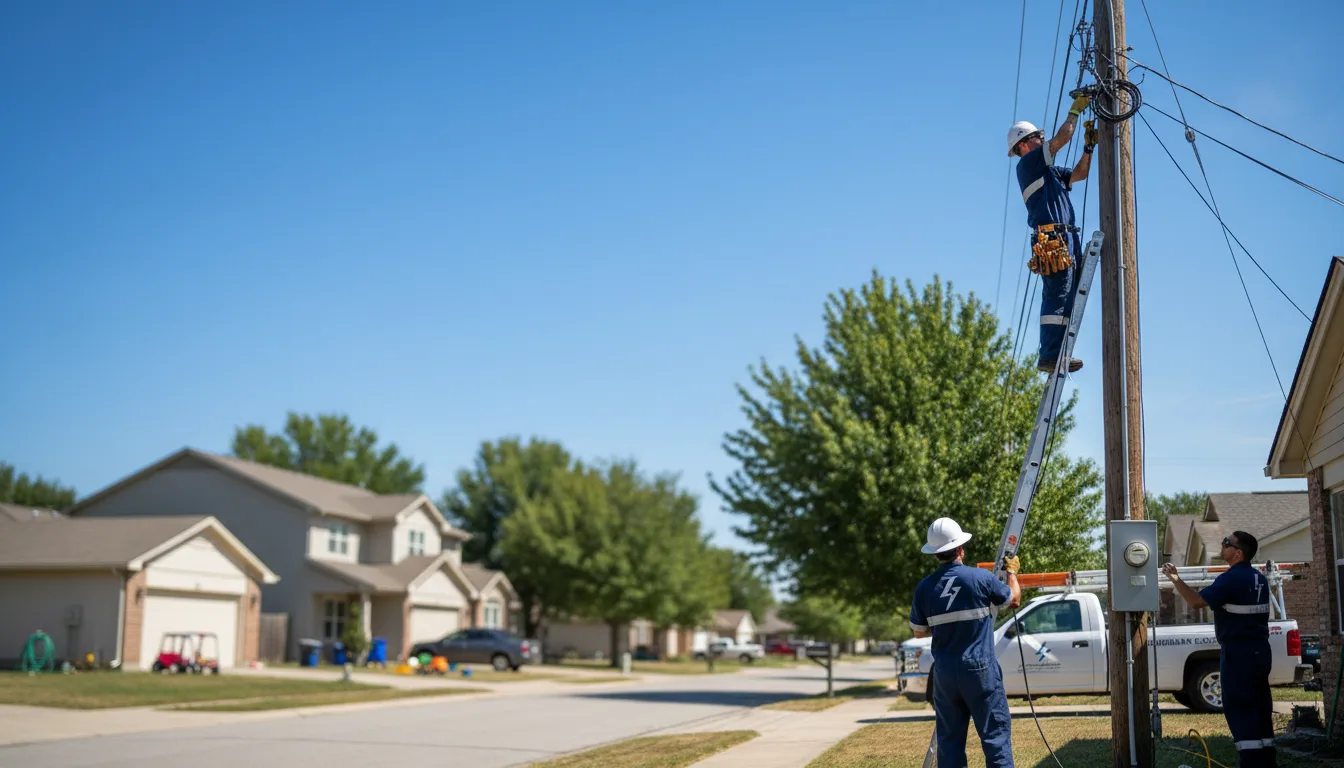 Residential electrician providing installation services in Athena, OR